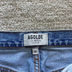 Agolde Riley High Rose Crop Jeans